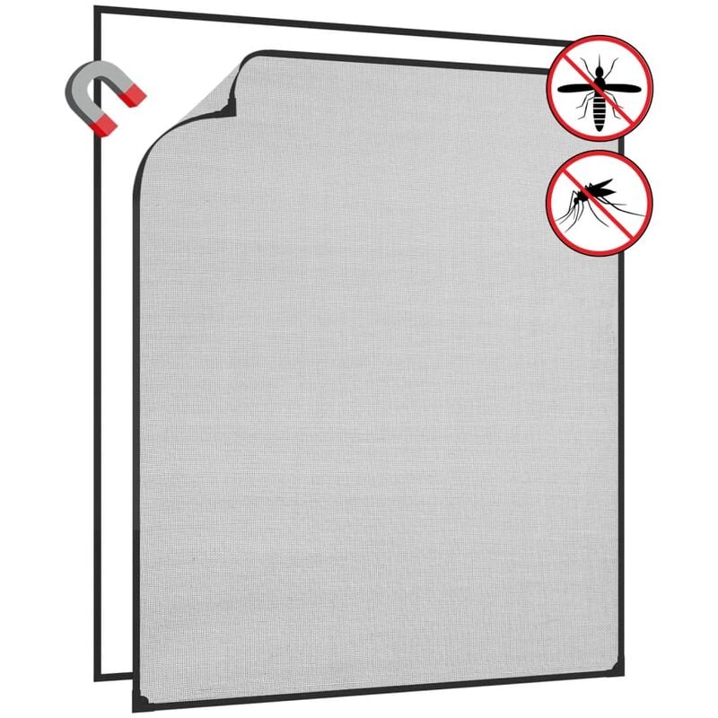

Mosquitera magnética ventana antracita fibra vidrio 100x120 cm