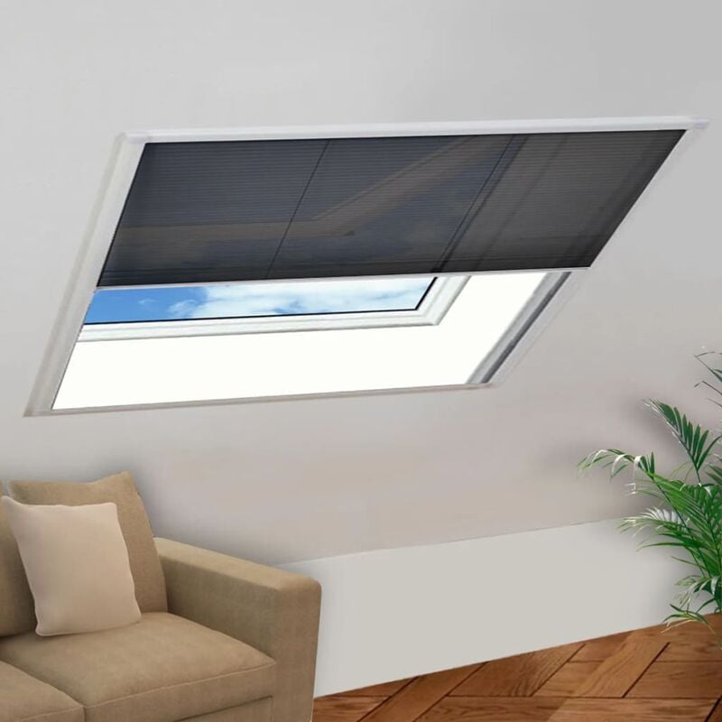 

Mosquitera plisada para ventanas aluminio 130x100cm