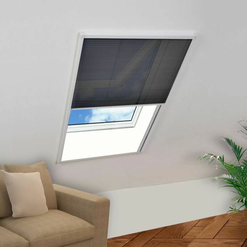 

Mosquitera plisada para ventanas aluminio 80x120cm