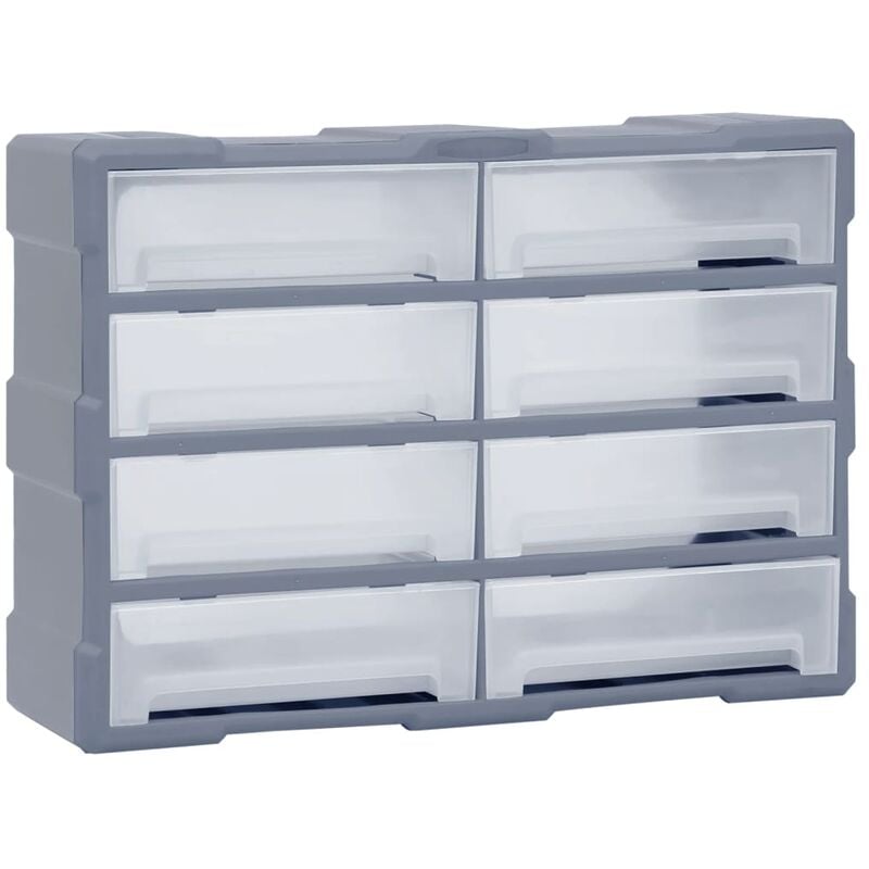 

Organizador multicajones con 8 cajones grandes 52x16x37 cm
