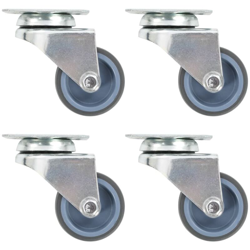 

Ruedas dobles giratorias 4 unidades 50 mm