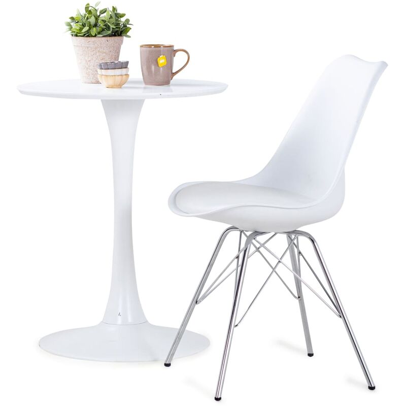 

Rogal Home&Deco Sillas de comedor 6 unidades cuero sintético blanco