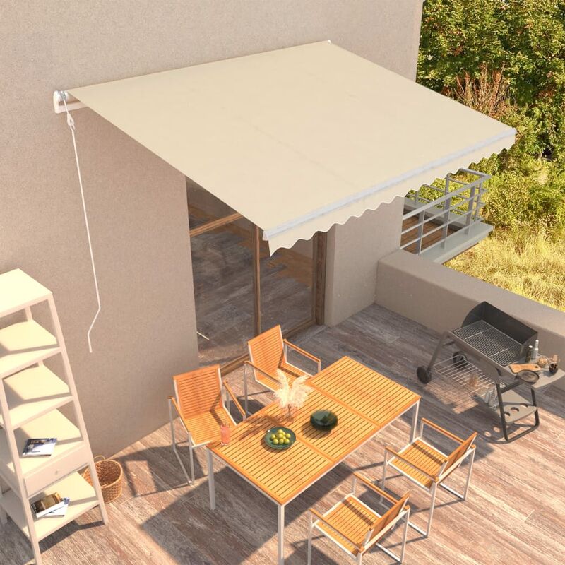 

Rogal Home&Deco Toldo automático retráctil color crema 400x300 cm