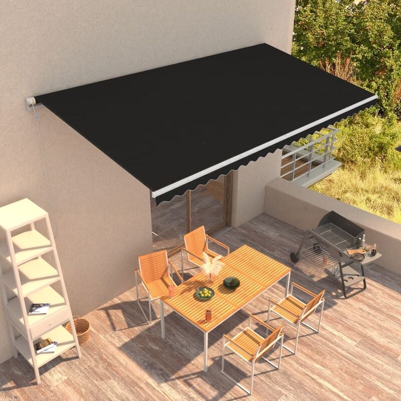 

Rogal Home&Deco Toldo retráctil automático gris antracita 600x300 cm