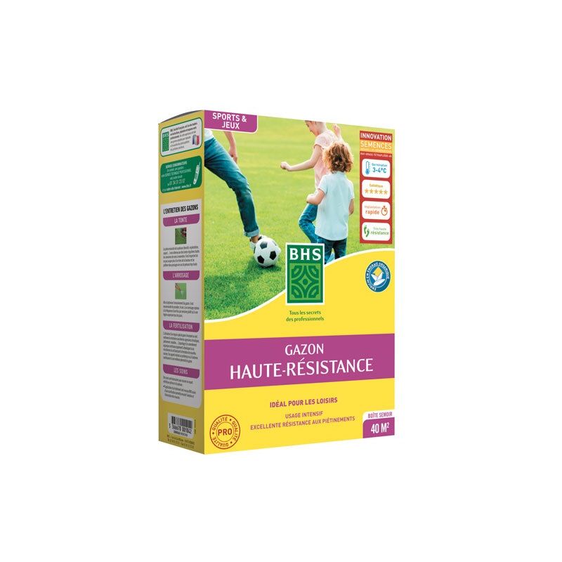 BHS - Gazon haute résistance + engrais 1 kg
