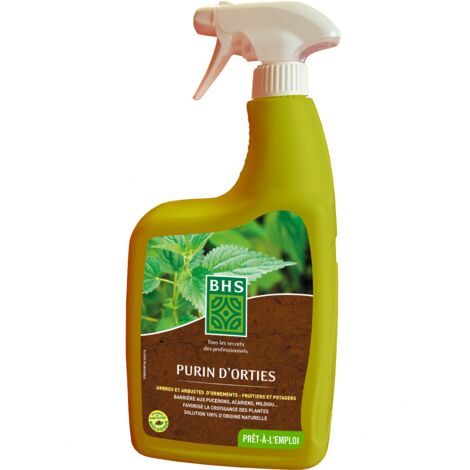 BHS PORP750 Purin Orties 750 ml Idéal sur Toutes Les Plantes du Jardin Prêt-à-l'emploi Préparation Naturelle Traditionnelle Issue De La Macération, Fabriqué en France