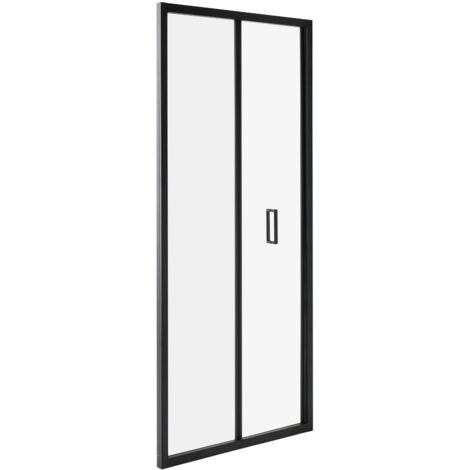 Bi-Fold Shower Door NELTUME 800 x 1900 mm Black