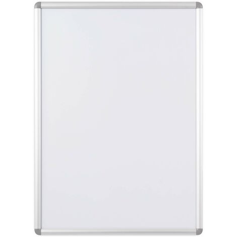 Bi-Office Bachecha A1 con Cornice a Scatto In Aluminio, 620x870 mm