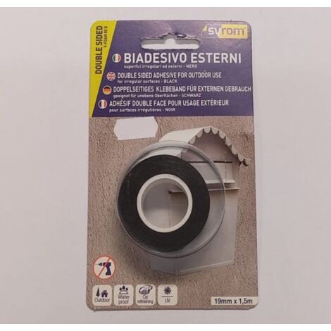 BIADESIVO PER CARROZZERIA NERO mm.19x1,5 Mt