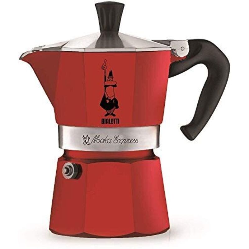 Bialetti - moka express 3T rouge cafet alu