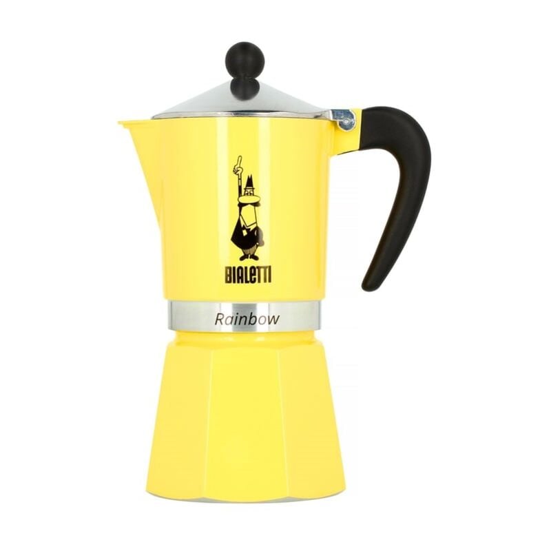 Bialetti 6538 cafetera manual cafetera italiana 0,27 l negro, plata, amarillo