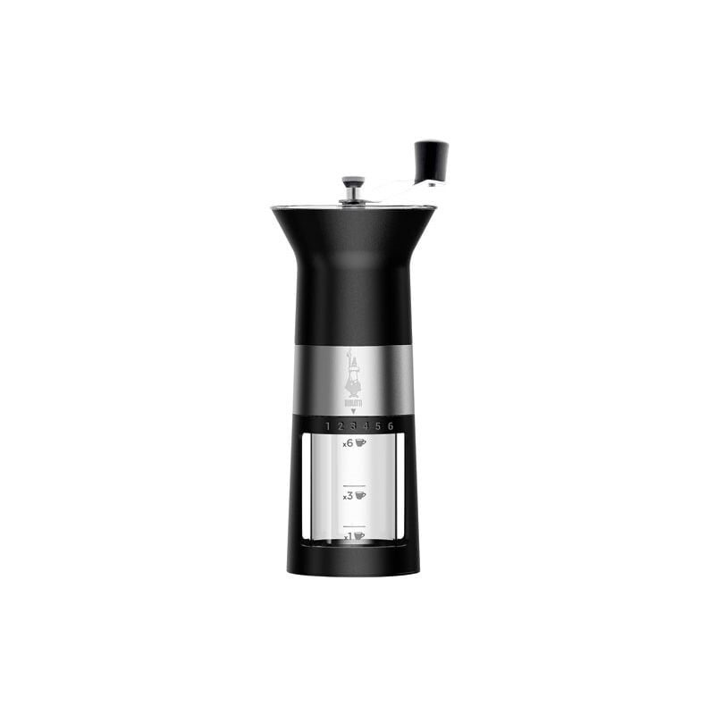 Bialetti - moulina cafe manuel inox noir mat