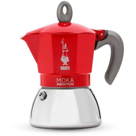 Bialetti Caffettiera Moka Induction Rossa - 2 Tazze