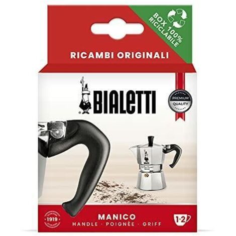 Bialetti-Ersatzteile, inklusive 1 Griff mit Stecker, kompatibel mit Moka Express und Elettrika (1/2 Tasse)