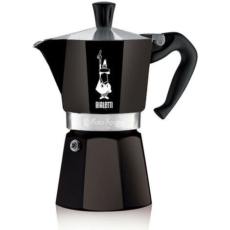 Bialetti Espressokocher Moka Express Schwarz 6 Tassen