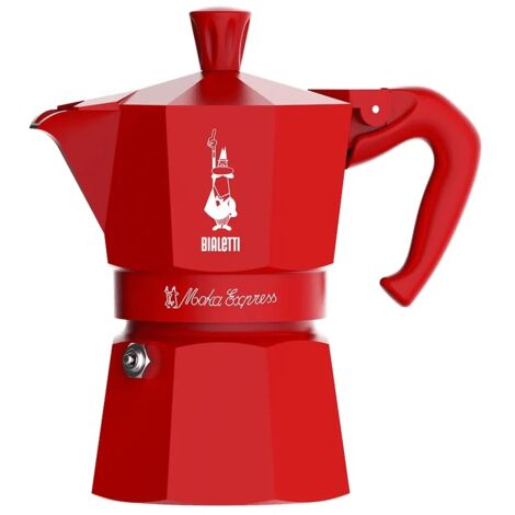 BIALETTI Macchina Da Caffè Moka Express Rosso 1 Tazza