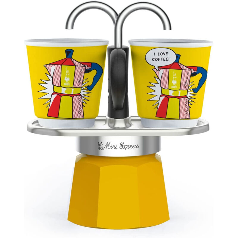 Bialetti Gelb - Mini Express Set Lichtenstein