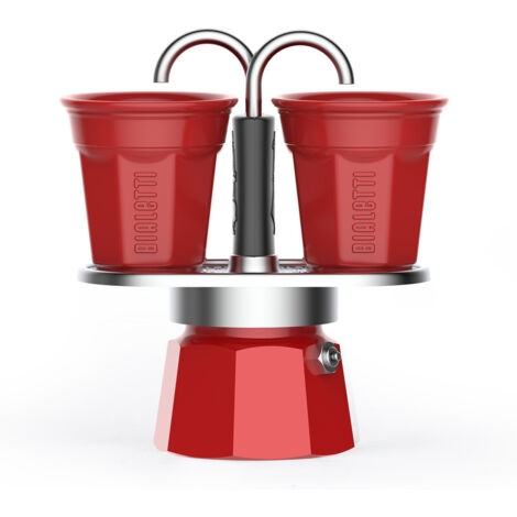 Bialetti Mini Express Cafetière Rouge Compacte 100 ml