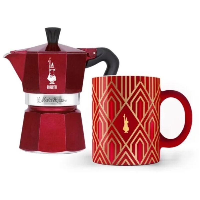Bialetti - Cafetière italienne 3 tasses rouge. 0009901