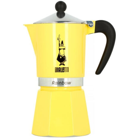 Bialetti Rainbow Kaffeezubereiter Gelb Pastell 0,3 L
