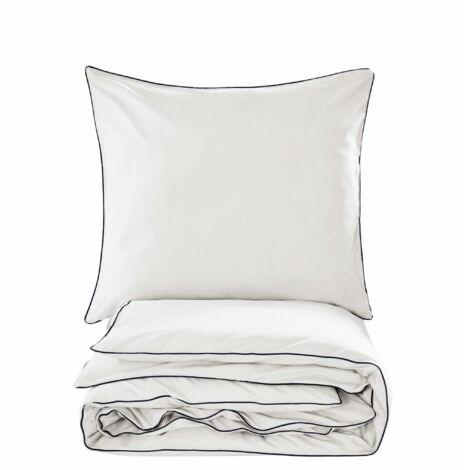 BIANCHERIA DA LETTO BASIC IN COTONE 160x200 BIANCO