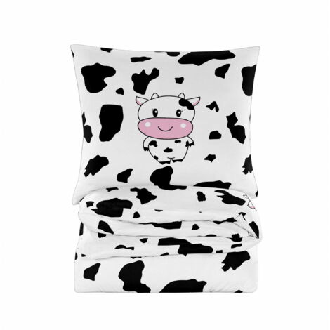 Biancheria da letto in cotone 200x200 mucca felice