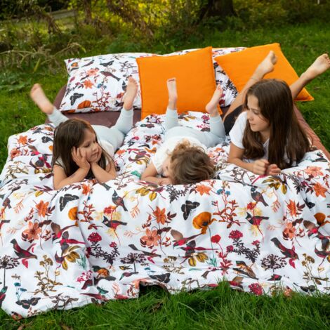 Biancheria da letto in cotone 200x200 uccelli