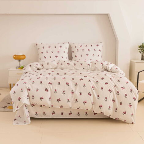 Biancheria da letto in cotone 220x200 rose