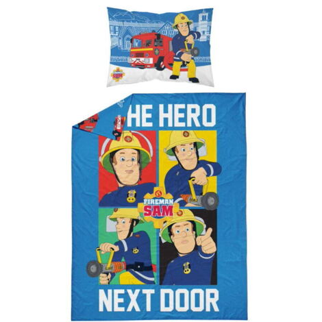 Biancheria da letto in cotone per culla FIREMAN SAM 100x135