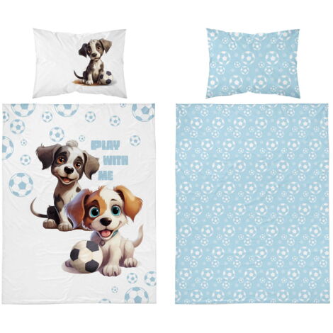 Biancheria da letto per bambini 90x120 Cani COTONE