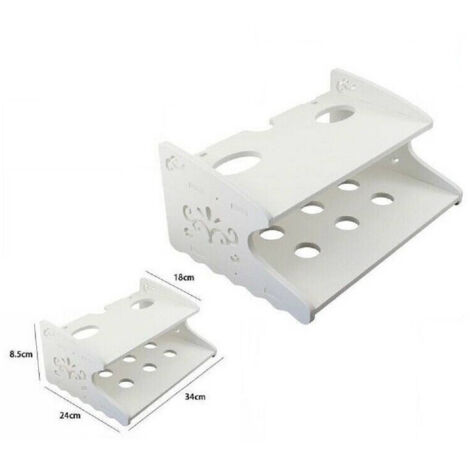 Bianco Legno 34x24x8.5cm Arred Case 2 Ripiani 70206 Parete