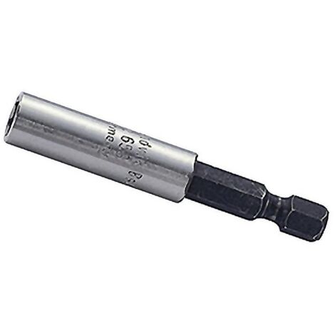 BIANDITZ portapuntas hex. 1/4 530120 magnetico 10x60mm , Adaptador hexagonal con anilla de retención para reforzar la sujeción de la punta en los trabajos exigentes. Para puntas de