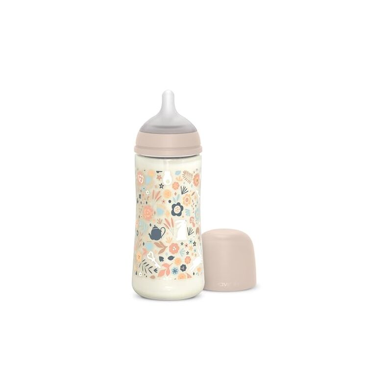 Image of Suavinex - Biberon +6 Mesi Wonderland Liberty Rosa 360 ml