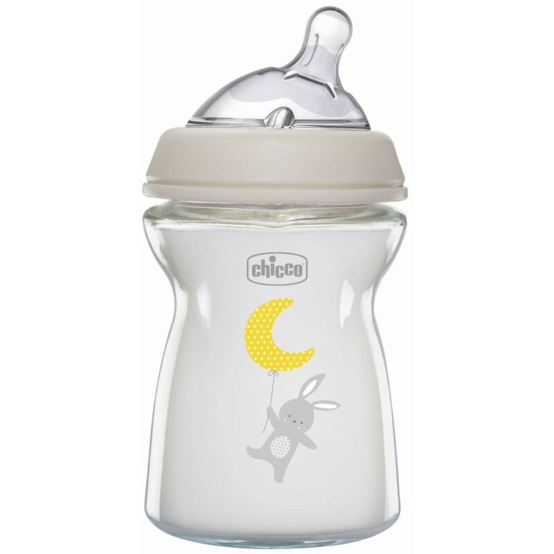 Image of Chicco - Biberon Naturalfeeling Vetro, 2M+, 250 Ml, Flusso Lento