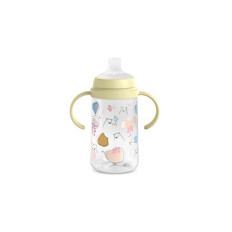 Image of Suavinex - Biberon Con Beccuccio e Manici +6 Mesi My Family Verde 270 ml
