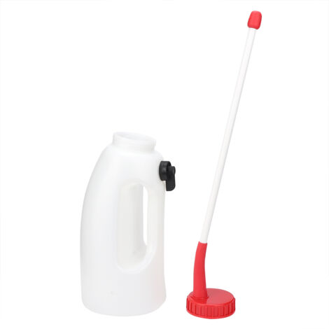 Biberon d'allaitement pour veau 4L avec tube gastrique, biberon à tétine longitudinal pour veaux, équipement d'élevage bovin.