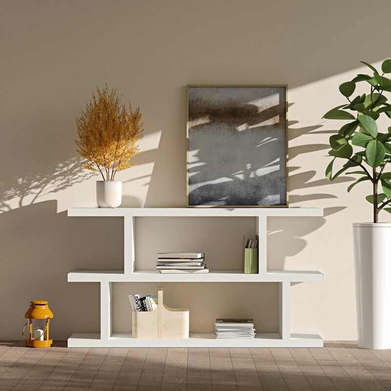 

Librería bajo STEP blanco, 163 x 88 x 36 - blanco