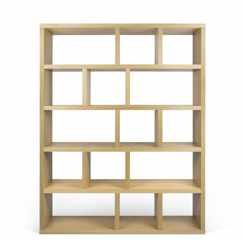 

Librería BERLIN 5 nivelaos – 150 roble natural, 150 x 34 x 198 - roble natural
