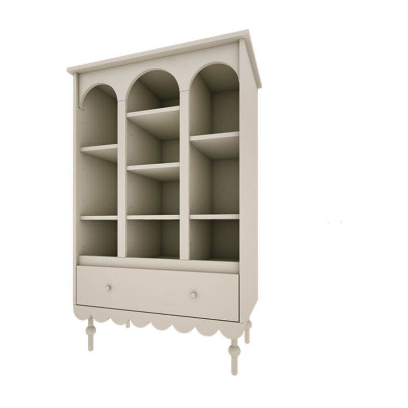 Bibliothèque 1 tiroir Wood Luck Babushka Olive