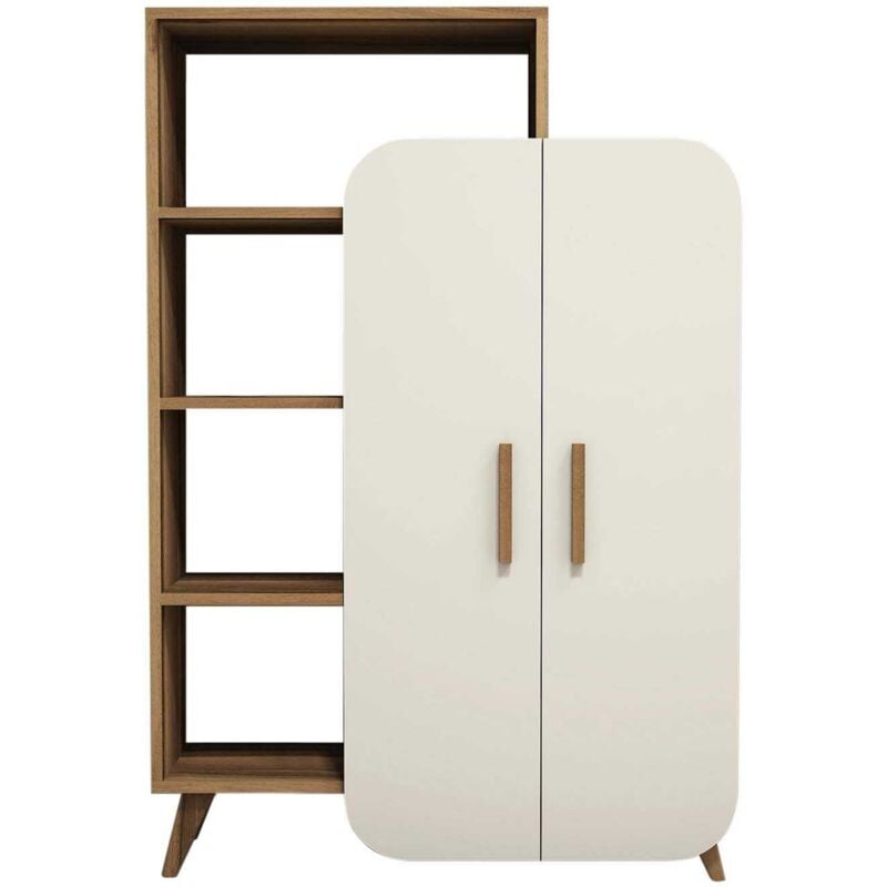 Cotecosy - Etagère en aggloméré avec portes fermées Form