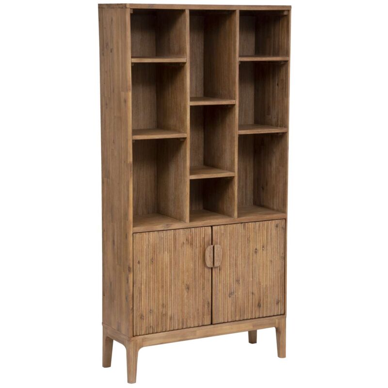 Bibliothèque 2 portes en bois sabor