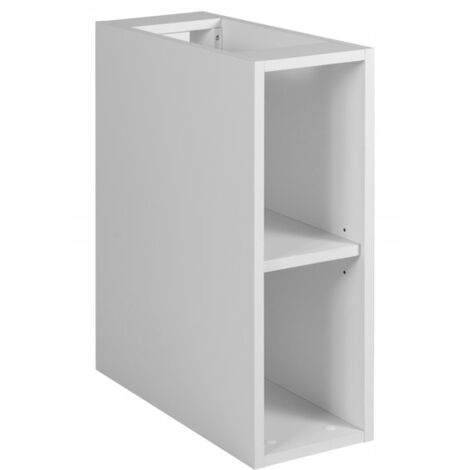 Bibliothèque 20 CM - Blanc Mat - étagère, meuble de salle de bain, étagère murale