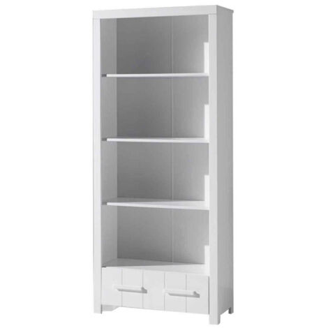 Bibliothèque 3 Niveaux "Erik" 205cm Blanc