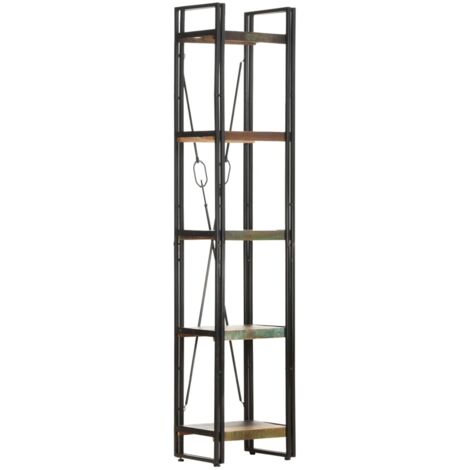 Bibliothèque 5 niveaux-Étagère de Rangement 40x30x180 cm Bois de récupération massif 555007