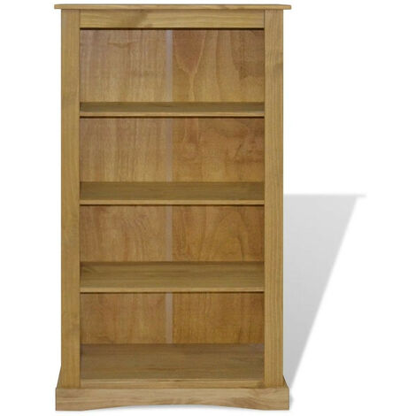 Bibliothèque 5 niveaux pin massif Houra 170cm