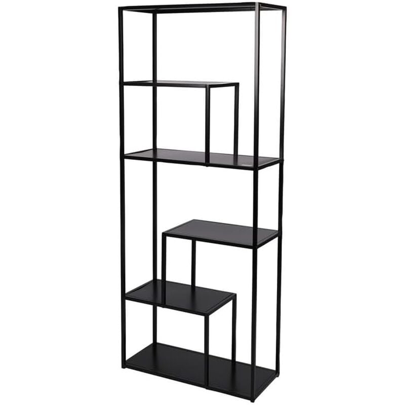 Atmosphera - Bibliothèque 6 Niveaux En Métal Madison Noir