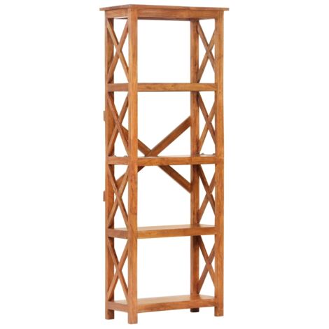 Bibliothèque 60x30x160 cm Bois massif d'acacia et finition miel vidaXL