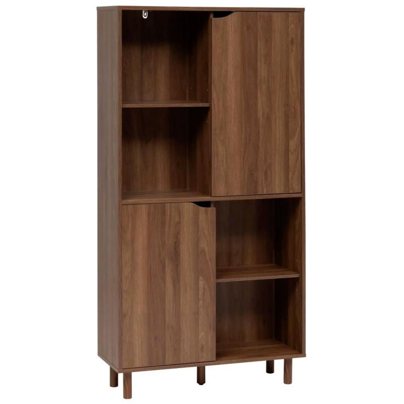 Bibliothèque 8 Niches "Slidy" 159cm Marron