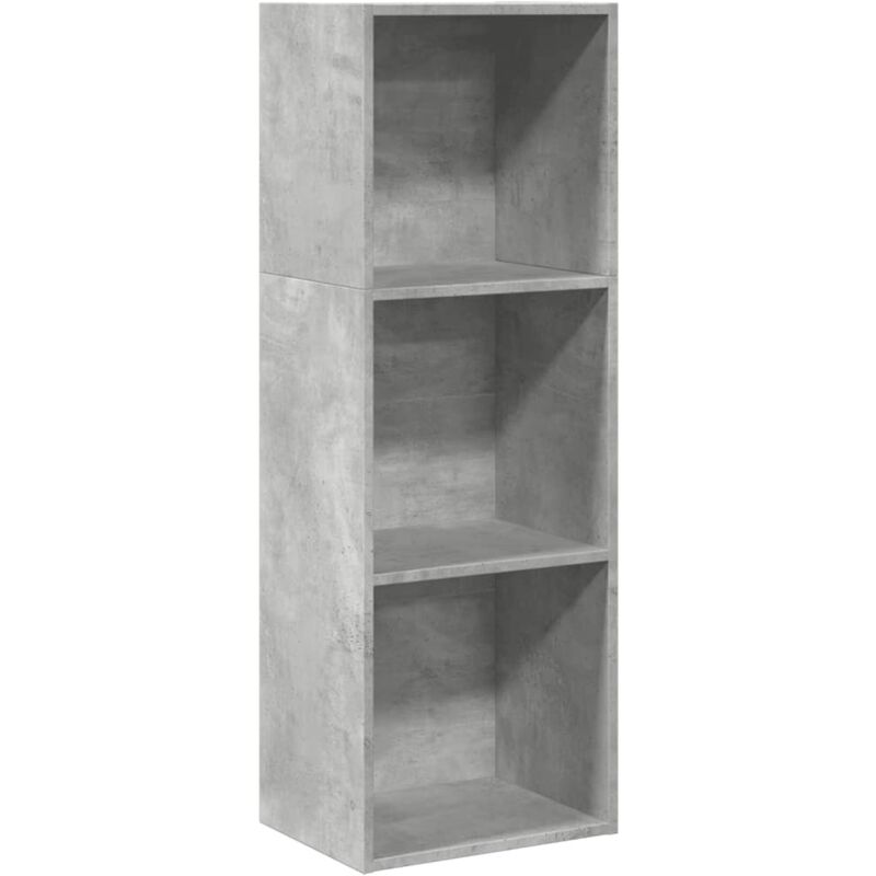 Vidaxl - Bibliothèque gris béton 40x30x114 cm bois d'ingénierie