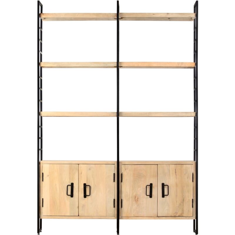 Vidaxl - Bibliothèque à 4 niveaux 124x30x180 cm Bois de manguier massif